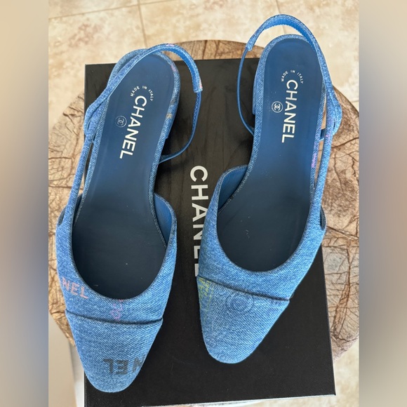 Chanel denim flats, 41,5 - Picture 1 of 9